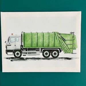 Set of 4 Construction Vehicle Art Prints